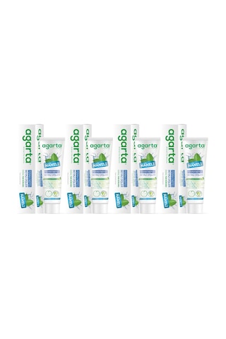 Agarta Doğal Diş Macunu 100ml Naneli 4 Lü Set Beyazlık