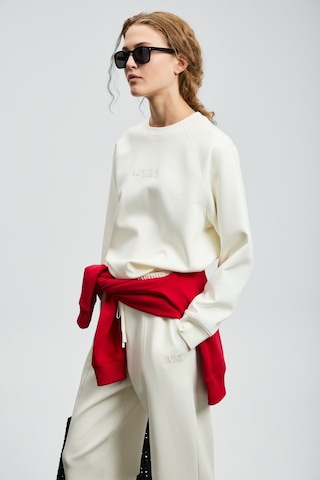 Lufian Kadın Alıce Örme Sweatshırt 122030016 Kırık Beyaz Kırık Beyaz