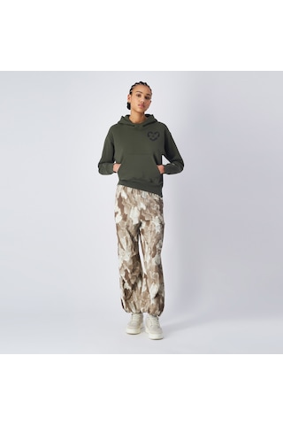 Champion Parachute Kadın Krem Pantolon Düz 117502 Krem