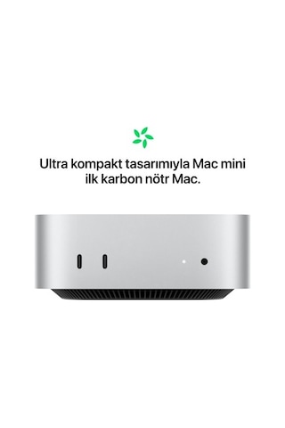 Apple Mac Mini MCYT4TU/A M4 24 GB 512 GB SSD macOS Mini Pc