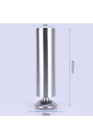 Paslanmaz Çelik Tel Çekme Kalınlaşmış Sütun Kanepe Mobilya Dolabı Ayağı, Yükseklik: 400mm Diğer