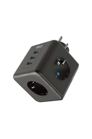 Termal Akım Korumalı Isıya Dayanıklı 3 Lü Du Tipi Priz 3x Usb 1x Type-c