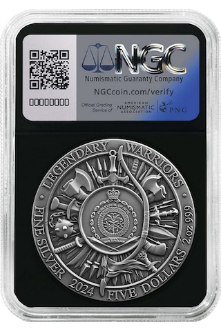 Agakulche Julius Sezar Altın Kaplama Ngc Sertifikalı Gümüş Sikke Coin