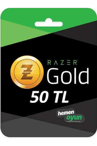 50 TL Razer Gold 50 TL Razer Gold E-Pin 50 TL Razer Gold 50 TL Razer Gold E-Pin