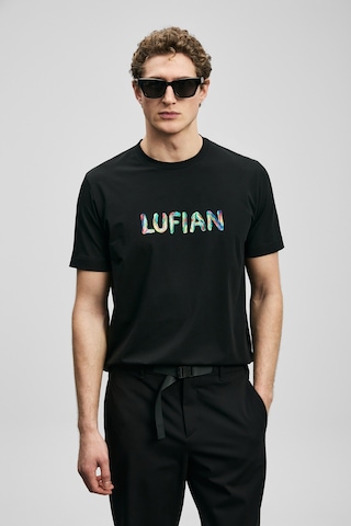 Lufian Surge Modern Grafik Tişört Siyah Siyah 111020317100100