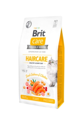 Brit Care Grain Free Hair Care Healthy & Shiny Coat Tavuklu ve Somonlu Kedi Maması 2 KG Brit Care Grain Free Hair Care Healthy & Shiny Coat Tavuklu ve Somonlu Kedi Maması 2 KG
