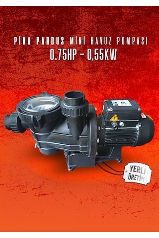 Pina Pardus Mini Havuz Pompası 75m 0,55kw - 0,75hp 50mm 220v Ön