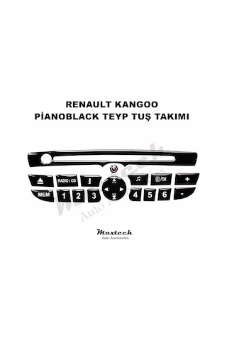 Renault Kangoo Pianoblack Teyp Tuş Takımı