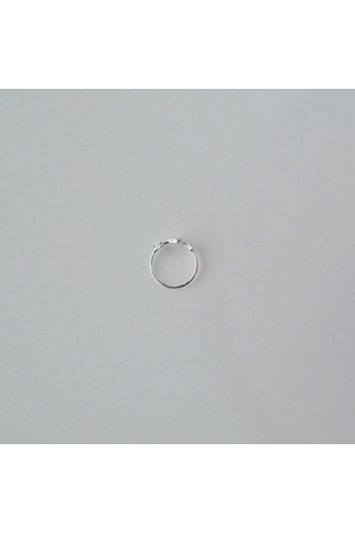 925 Ayar Gümüş Minik Kalpli Halka Hızma Gümüş