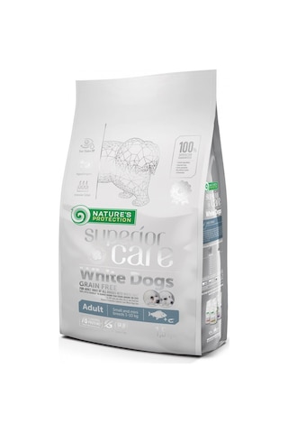 Nature's Protection Tahılsız %78 Hayvansal Proteinli Balıklı Beyaz Yetişkin Köpek Maması 1500 G