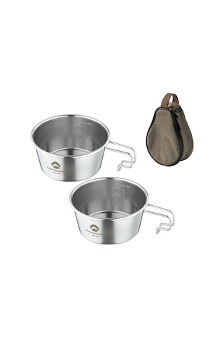 Açık Paslanmaz Çelik 450ml Sierra Kase Piknik Sofra Y24634-2 2 Sierra Bowls Çok Renkli