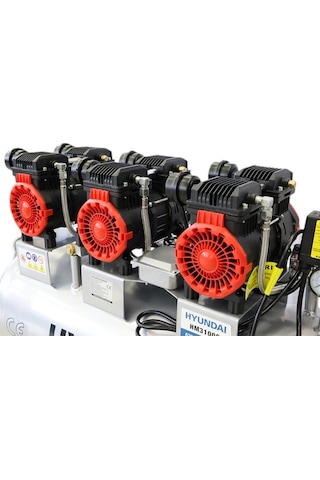 Hyundai HM3100S 6 HP Sessiz Ve Yağsız Hava Kompresörü 100 L