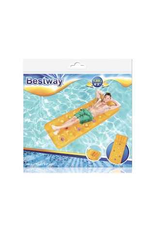 Deniz Yatağı Dik Yastıklı Bardaklı Yatak 188x71 Cm Bestway - 43014