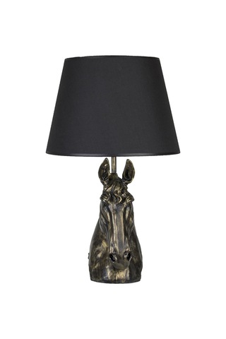 Qdec Modern Dizayn At Abajur Gold Siyah Diğer