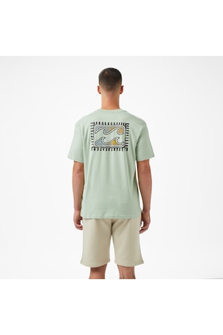 Billabong Twin Peaks Regular Erkek Yeşil T-shirt 24a351528 Krem