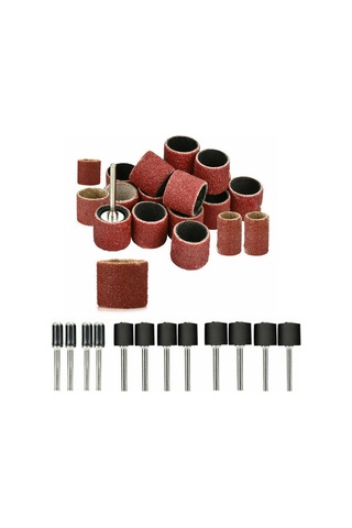 252 Adet Zımpara Tamburu Kit Tırnak Matkap Uçları Cilalı E13788-1