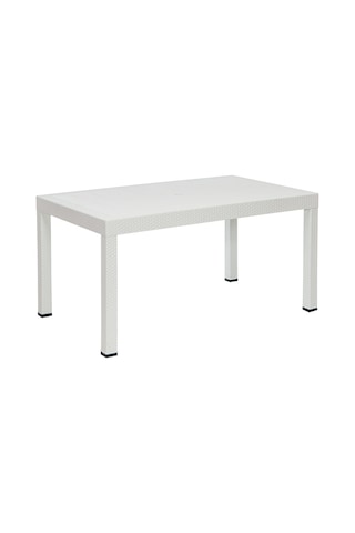 Rattan 90x150 Camsız Beyaz Masa - Bahçe&balkon&teras Beyaz Rattan 90x150 Camsız Beyaz Masa - Bahçe&balkon&teras Beyaz
