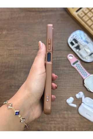 Redmi Note 10 Pro Uyumlu Premium Deri Dokulu Darbelere Karşı Dayanıklı Nazal Silikon Kılıf Kahverengi