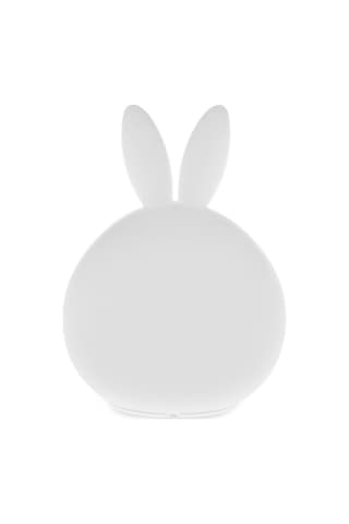 Pembe Tavşan Led Gece Lambası Çocuk Bebek Çocuk Başucu Lambası Renkli Silikon Dokunmatik Sensör Dokunun Kontrol Gece Lambası