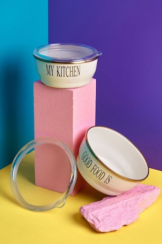 Mttskb-0005 Miss Betty 14-16 Cm 2'li Emaye Saklama Kabı 001