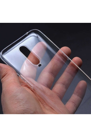 Noktaks - Oppo Rx17 Pro Uyumlu - Kılıf Şeffaf Soft Slim Fitt Süper Silikon Kapak - Şeffaf