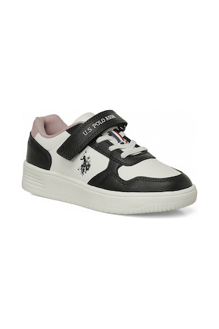 U.s. Polo Assn. Coster Jr 6fx Beyaz Kız Çocuk Sneaker Beyaz-sıyah-pudra