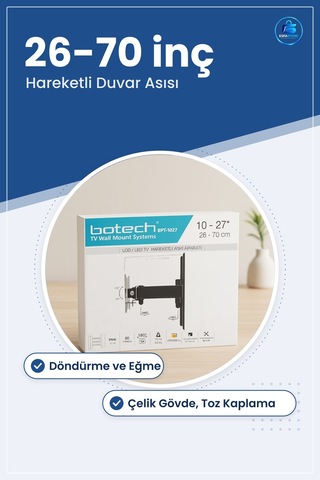Tv Askı Aparatı Hareketli Duvar Tipi İla 70 İnç Ayarlı Çelik Salo