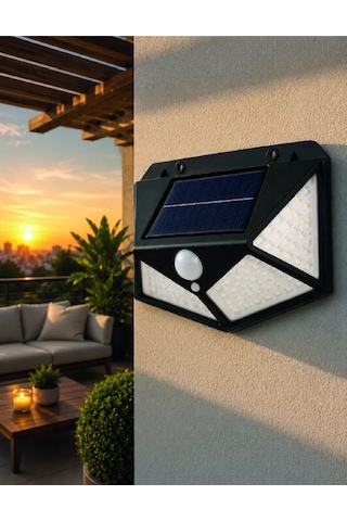 Northcity Sensörlü Solar Bahçe Lambası - Geniş Açılı Led Güneş Enerjili Otomatik Aydınlatma