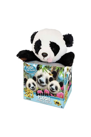 Prime 3d - Panda Peluş Ve Selfie 48 Parça Puzzle
