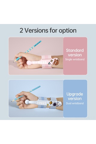 Yaozixa Çocuklar İçin Ayarlanabilir Bileklikli Kalem Tutuş Düzeltme Aparatı Okul Öncesi Ve Evde Kullanım Gümüş