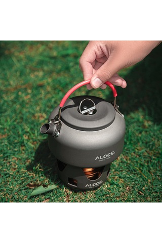 Ranyeek Alocs Cs-b02 100ml Hard Anodized Alüminyum Alkol Ocağı, 140g, 4.2x7.5cm, Tutucu Ve Kapaklar İçeren Çok Renkli