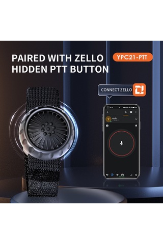Samdoo Zello Uygulaması İçin Bluetooth Ptt Tuşu - Tek Tıkla Konuş, 30m Menzil, Ip67 Su Geçirmez, Araç/motosiklet Uyumlu
