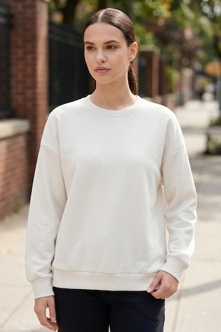Tommy Life Basic Oversıze O Yaka 2li Paket Ekru-açık Eflatun Kadın Sweatshirt - 97053 Ekru - Fuşya