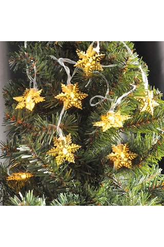 Yılbaşı Pilli Led Gün Işığı Kar Tanesi Modeli 3 Metre