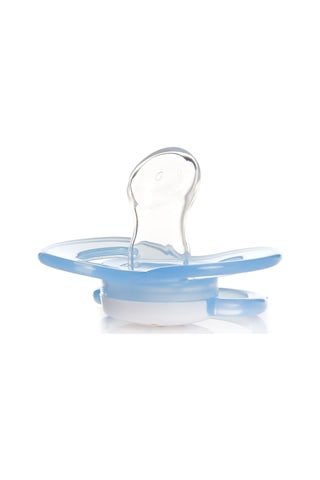 Baby Plus Tekli Damaklı Mavi Bebek Emzik 0-6 Ay Mavi