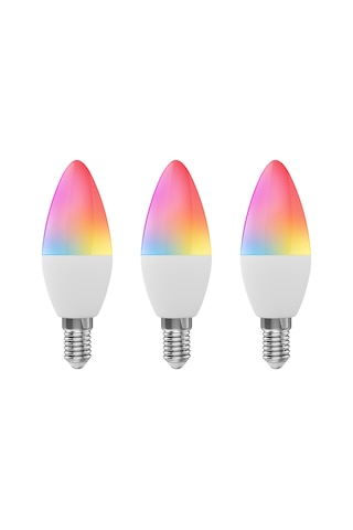 Wezone Tuya Wifi Akıllı Mum Ampulü 5w E12, Rgb Renk & Işık Şiddeti Ayarlanabilir, Alexa & Google Asistan Uyumlu