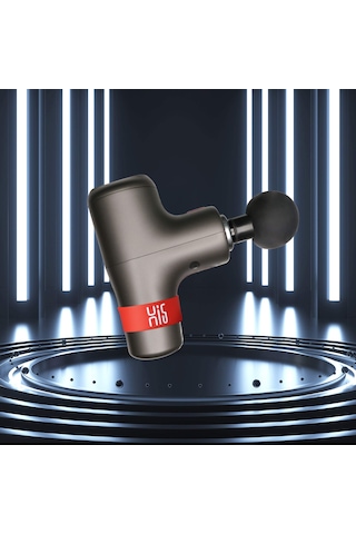 Hi5 Genel Titreşim Masajı Derin Doku Masaj Tabancası Spor Sonrası Kilo Vermek İçin Masaj Tabancası Boyun Omuz Sırt Rahatlama Sessiz Çalışma 4 Masaj Başlığı Gri Sert Kılıflı