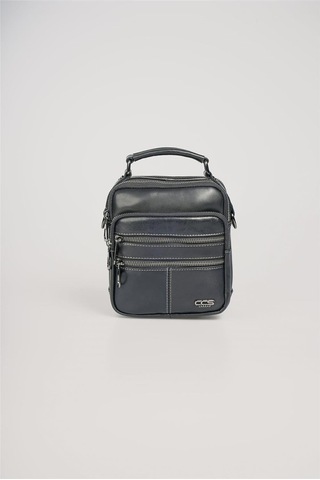 Ççs 31603 Hakiki Deri Askılı Çanta Siyah