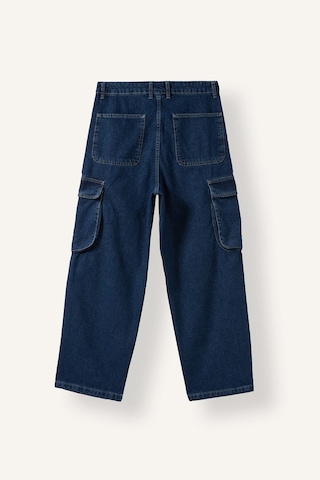 Defacto Super Baggy Fit Kargo Cepli Jean Pantolon I5724ax26aunm34 Mavi-nm34