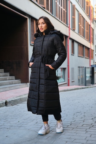 Toridas Günlük Kışlık Tam Boy Şişme Kadın Mont Bt180siyah5 001