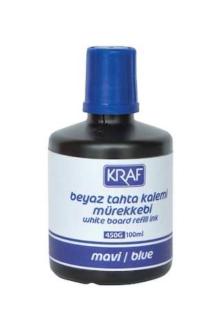 Kraf Beyaz Tahta Kalem Mürekkebi 100Ml 450G Siyah