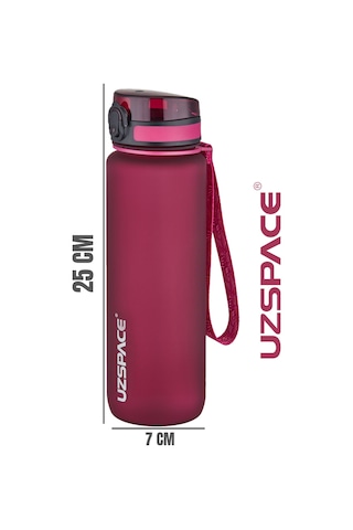 Uzspace 800 ML Yeni Ebat Boy 25 CM Tritan Su Matarası Bpa