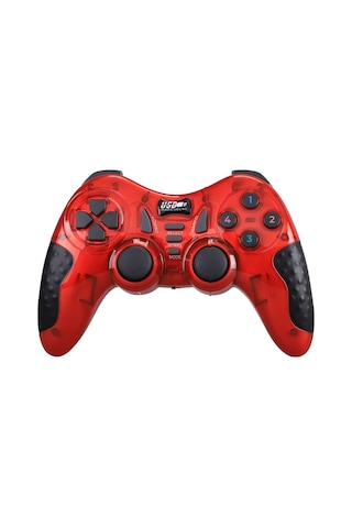 Schitec 7in1 Pc/ps2/ps2/ps3/pc360/tv/tvbox/android Cihazlar İle Uyumlu Kablosuz Gamepad Kırmızı