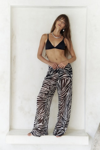 Mai Collection Mai Studios Co. Budiono Transparan Patlı Siyah Pantolon siyah