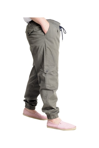Mode Xl Büyük Beden Erkek Keten Kargo Jogger Valencia 21911 Haki Haki