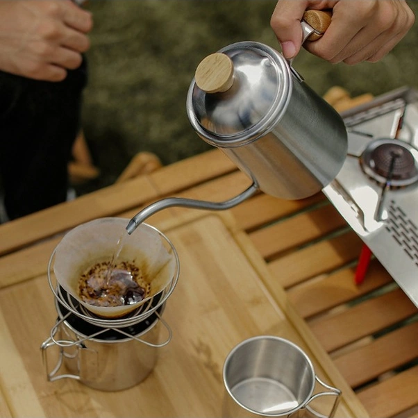 Fortunelane Paslanmaz Çelik 650ml Kahve Demleme Sürahisi - Gümüş, Ev & Ofis Gümüş