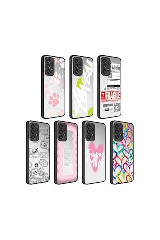 Zore Galaxy Uyumlu A52 Kılıf Aynalı Desenli Kamera Korumalı Parlak Msra Mirror Kapak - Ayna Ayna