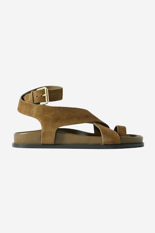 A Emery Jalen Süet Sandalet, Hazel Suede Army Yeşili Yeşil