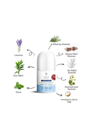 Alls Biocosmetics Prebiyotik Erkek Roll-On Deodorant 75 ML