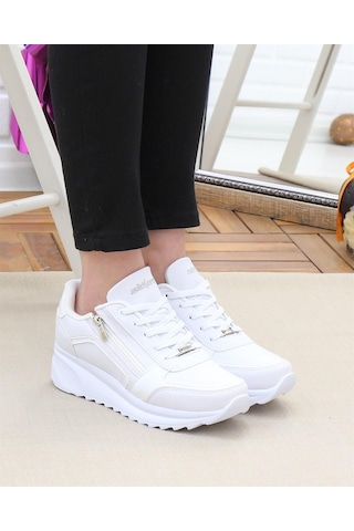 Wickers 2161 Beyaz 36 40 Günlük Kadın Sneakers Beyaz